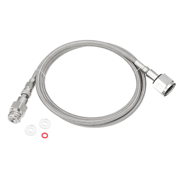 CO2 SodaStream Soda Club To External CGA320 Tank Direct Adapter And Hose Kit  72 Inch Braided Hose