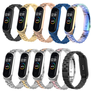 Bakeey Anti-lost Design Chain Bracelet Replacement Watch Band for Xiaomi Mi Band 4&3 Smart Watch