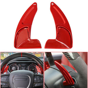 Steering Wheel Shift Paddle Extended Shifter Trim Aluminum For Dodge Challenger 2015+