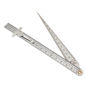 Stainless Steel Welding Taper Gage Gauge Depth Ruler Set Gap Hole Inspection