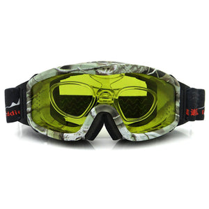 Super Anti Fog Goggles Night Vision Fitted With Glasses Radiation Protection Climbing Goggles