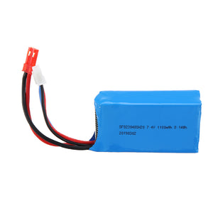 Wltoys 7.4V 1100mAh 20C 2S Lipo Battery JST Plug for A949 A959 A969 A979 1/18 RC Vehicles