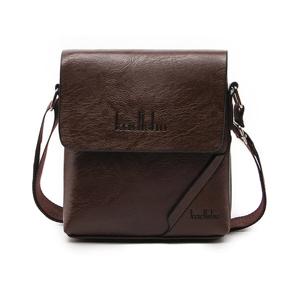 Men PU Leather Leisure Messenger Bag Crossbody Bag