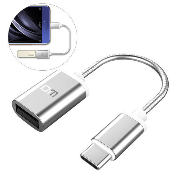 DM Metal USB 2.0 to Type-c Adapter Converter for Samsung Xiaomi Huawei Mobile Phone