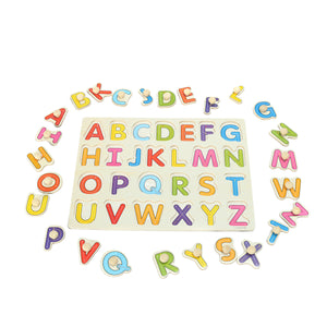 Alphabet ABC Wooden Jigsaw Puzzle Toy Children Kids Learning Educational Gift