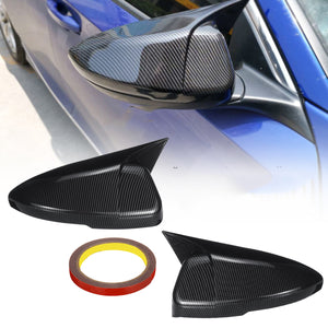 2PCS Carbon Fiber Car Mirror Caps Cover For Honda Accord 2018