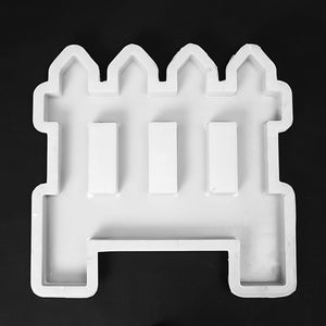 Garden Antique Fence Cement Mold Concrete Flower Pool Brick Plastic Mould Lawn Yard Craft Decor