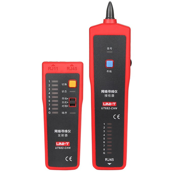 UNI-T UT682 RJ11 RJ45  Wire Tracker Line Finder Telephone Wire tracker Network Cable Tracer Tester