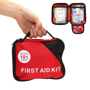 101 Pieces First Aid Kit Nylon Portable Outdoor Emergency Set Multi-functions Bag