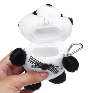 Plush Panda Cartoon Earphone Storage Case For Airpods 1 2 Shockproof Dust-proof Protective Headset Cover