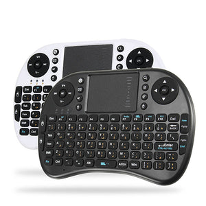 Ipazzport I8 2.4G Wireless Arabic Version Rechargeable Mini Keyboard Touchpad Air Mouse