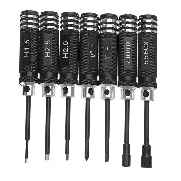 7Pcs Precision Screwdriver Tool Set Assembly Maintenance Tool Hex Cross Slotted Socket Screwdeivers