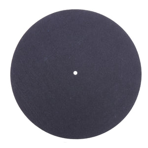 280mm Black Rubber LP Turntable Vinyl Record Player 12 Inch Special Anti-static Wool Pad