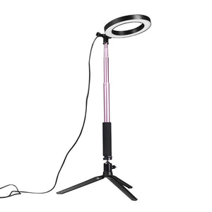 Yingnuo Dimmable 3500-5500k Selfie Studio Live Video Ring Light With Phone Holder