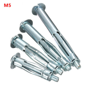 10pcs Stainless Steel M5 Anchors Expansion Bolt Screw Cavity Wall Fixing Tool