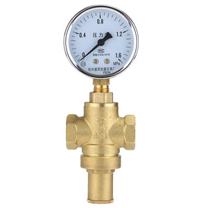 DN15 G1/2'' Brass Water Pressure Reducing Valve with Gauge