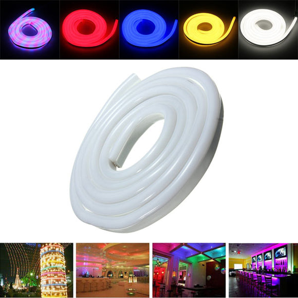 2M 2835 LED Flexible Neon Rope Strip Light Xmas Outdoor Waterproof 220V