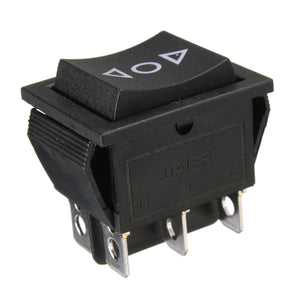 12 Volt 6-Pin DPDT Power Window Momentary Rocker Switch AC 250V/10A 125V/15A