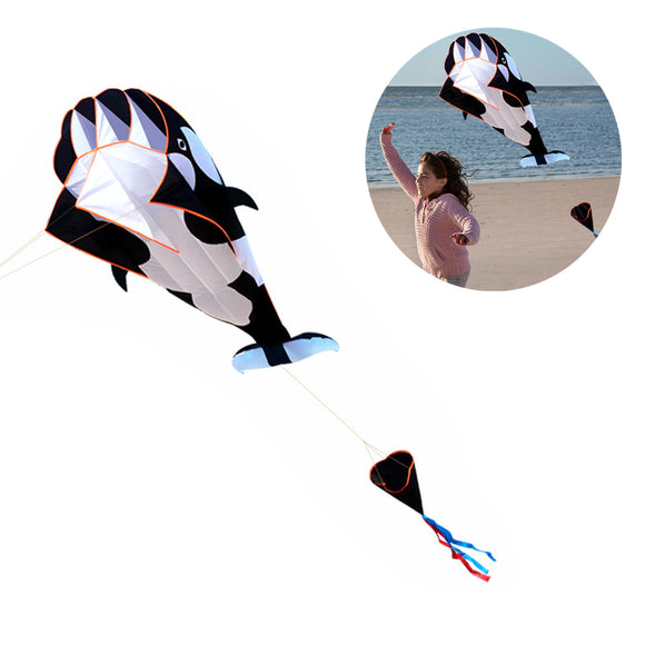 Outdoor 3D Whale Software Kite Cartoon Animal Kites Single Line With Handle