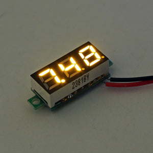 5Pcs Geekcreit Yellow LED 0.28 Inch 2.6V-30V Mini Digital Volt Meter Voltage Tester Voltmeter