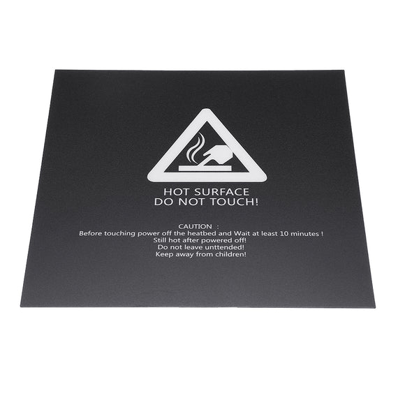 Black 220*220mm Scrub Heated Bed Sticker for 3D Printer Reprap Aluminum Plate