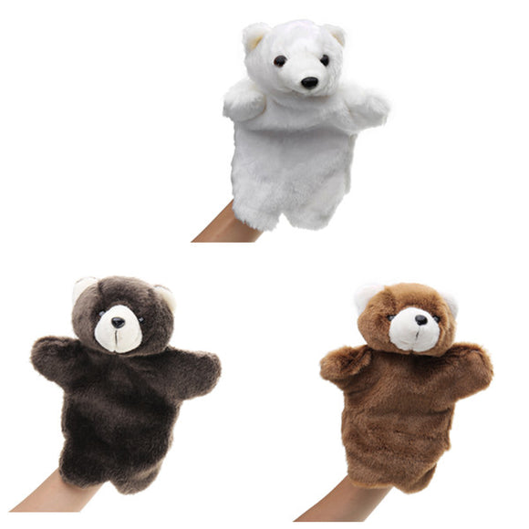 27CM Stuffed Animal Bear Fairy Tale Hand Puppet Classic Children Figure Toys Plush