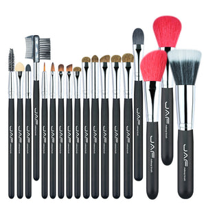 JAF 18pcs Makeup Brushes Set Goat Horse Hair Professional Cosmetic Tools kit Eye Shadow Blend