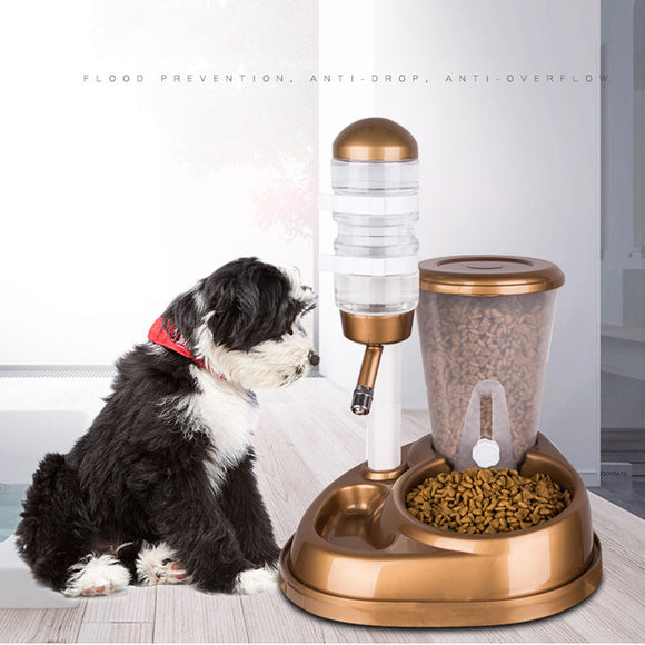 Automatic Pet Water Drinker Cat Dog Bowl Fountain Bottle Food Feeder Dispenser Waterer