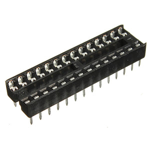 100pcs 28 Pins IC DIP 2.54mm Wide Integrated Circuit Sockets Adaptor