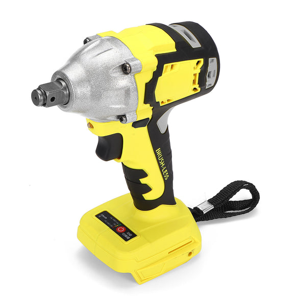 580Nm 4000rpm LED Cordless Motor Electric Brushless Impact Wrench for DIY General Building Engineering Car Repairing