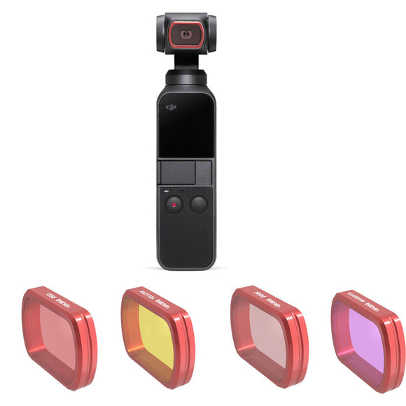 URUAV Waterproof Camera Lens HD Diving Filter UV CPL Red/Pink Filter For DJI OSMO Pocket Gimbal