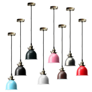 E27 Modern Retro Vintage Ceiling Pendant Light Bulb Lamp Shape Cafe Bar Fixture