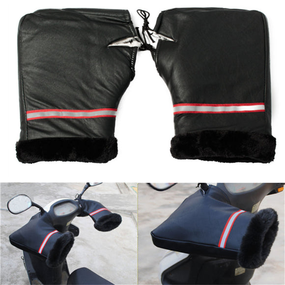 Motorcycle Bike HandleBar Grip Muffs Hand Cover Gloves Winter Waterproof