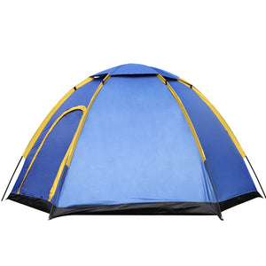 Outdoor 3-4 People Camping Tent Instant Pop-up Waterproof Large Family UV Sunshade Canopy