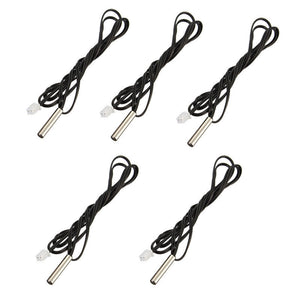 5Pcs 1m Waterproof NTC Temperature Sensor 10K 1% 3950 Accuracy Temperature Sensing Probe