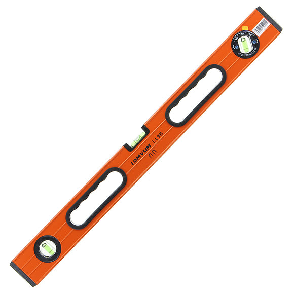 LOMVUM 600mm High Precision Spirit Level Magnetic High Bearing Ruler Lever Bubbles Horizontal Ruler