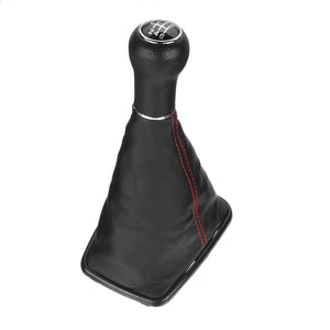 5/6 Speed Gear Shift Knob with Gaitor Boot Dust Cover PU Leather For VW Golf 4 Bora