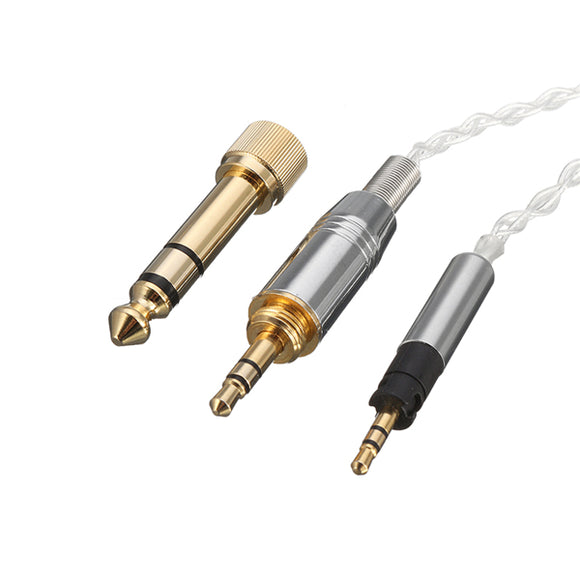 6.35m Audio Connector 3.5mm to 2.5mm Plating Aux Jack Audio Cable for Sennheiser Momentum Headphone