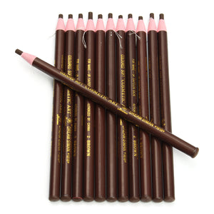 12pcs Eyebrow Pencil Eyeliner Set Waterproof Eye Makeup Pen Cosmetic