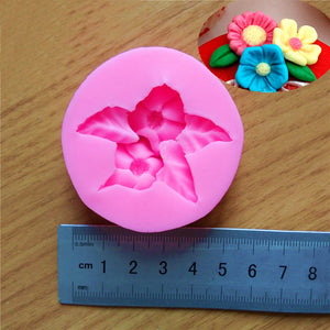 3D New Rose Flower Leaf Silicone Mold Fondant Cake Decorating Chocolate Cookie Soap Mould