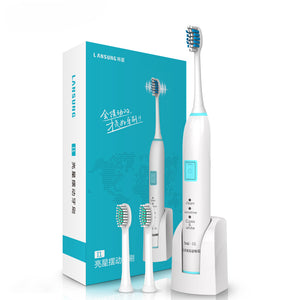 Lansung I1 Ultrasonic Electric Tooth Brush Sets Wireless Charge Adults Sonic Toothbrush Oral Whitening