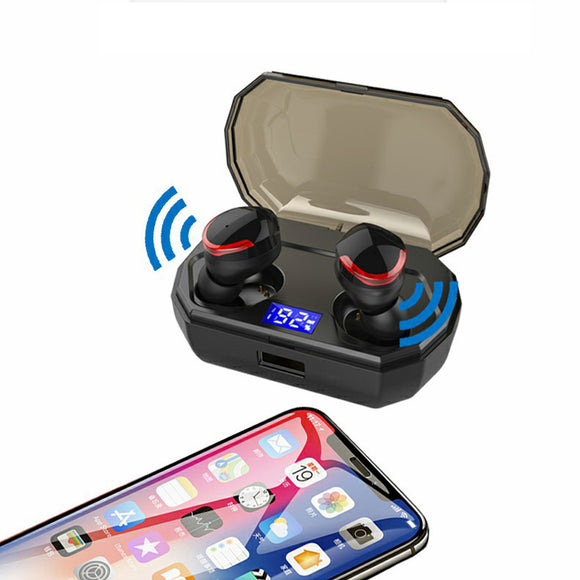 [bluetooth 5.0] TWS Earphone 3000mAh Power Bank IPX7 Waterproof CVC8.0 Noise Cancelling Smart Touch