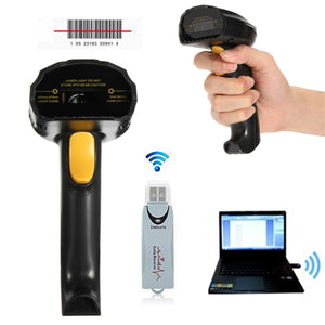 2.4G High Speed Wireless Laser USB Barcode Scanner Scan Label Reader