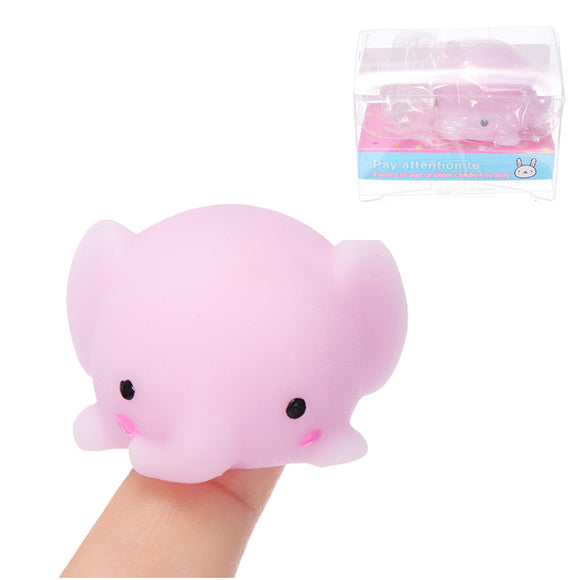 Elephant Mochi Squishy Squeeze Cute Healing Toy Kawaii Collection Stress Reliever Gift Decor