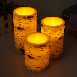 3PCS Battery Operated Timer Flameless LED Candle Tea Light+Remote Control for Wedding Home Garden Decoration