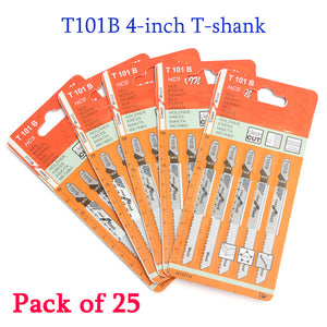 25pcs Jigsaw Blades TPI 10 HCS Jigsaw Blades for Wood