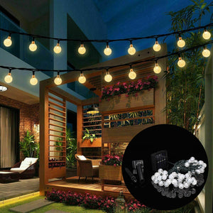 9.5M 50 LED Solar Fairy Bulb String Light 8 Modes Outdoor Indoor Garden Wedding Holiday Lamp Decor