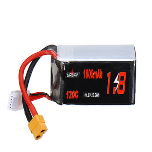 URUAV 14.8V 1800mAh 120C 4S Lipo Battery XT60 Plug for RC Racing Drone