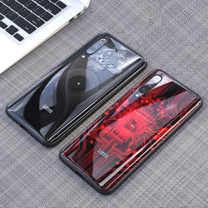 Bakeey Luxury Shockproof Tempered Glass Soft Silicone Edge Protective Case for Xiaomi Mi9 / Mi9 Transparent Edition