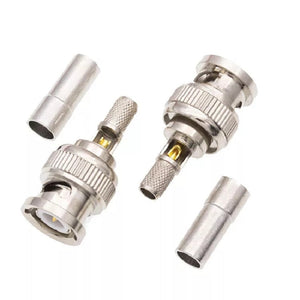 5Pcs Y-1073 BNC Male Plug Fully Shielded High Precision High Frequency Test BNC Connector